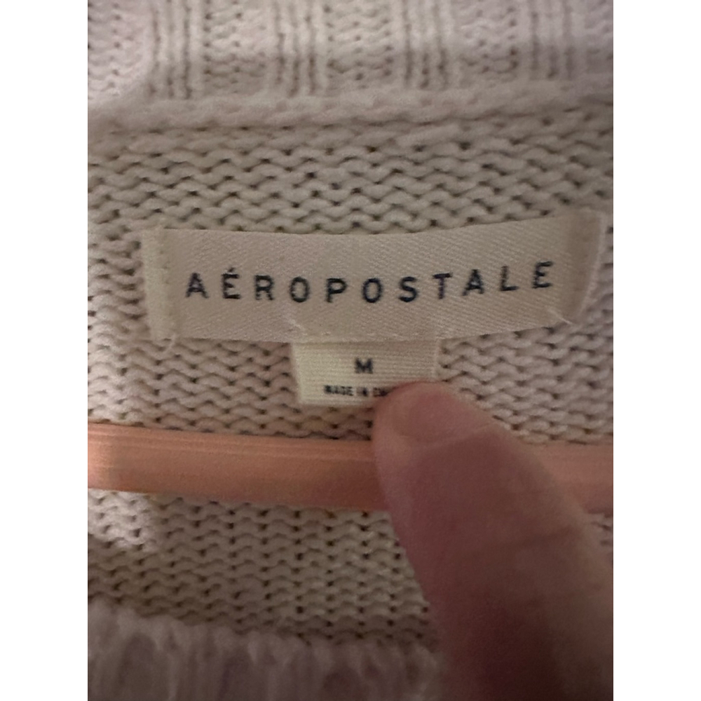 Women's Aeropostale White Bear Crew Neck Sweater M - Picture 3 of 4